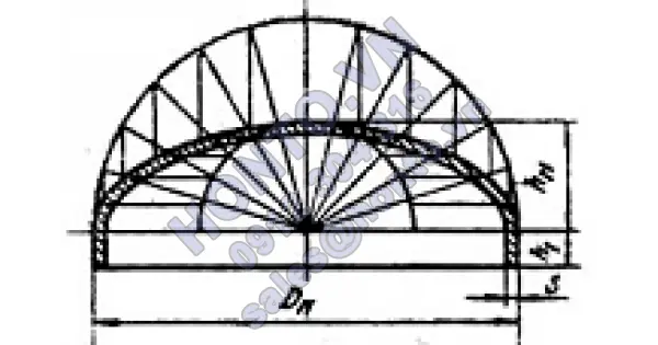 Đáy êlíp gấp mép bằng thép dùng cho bình chứa thiết bị và nồi hơi - kích thước cơ bản - phần 1